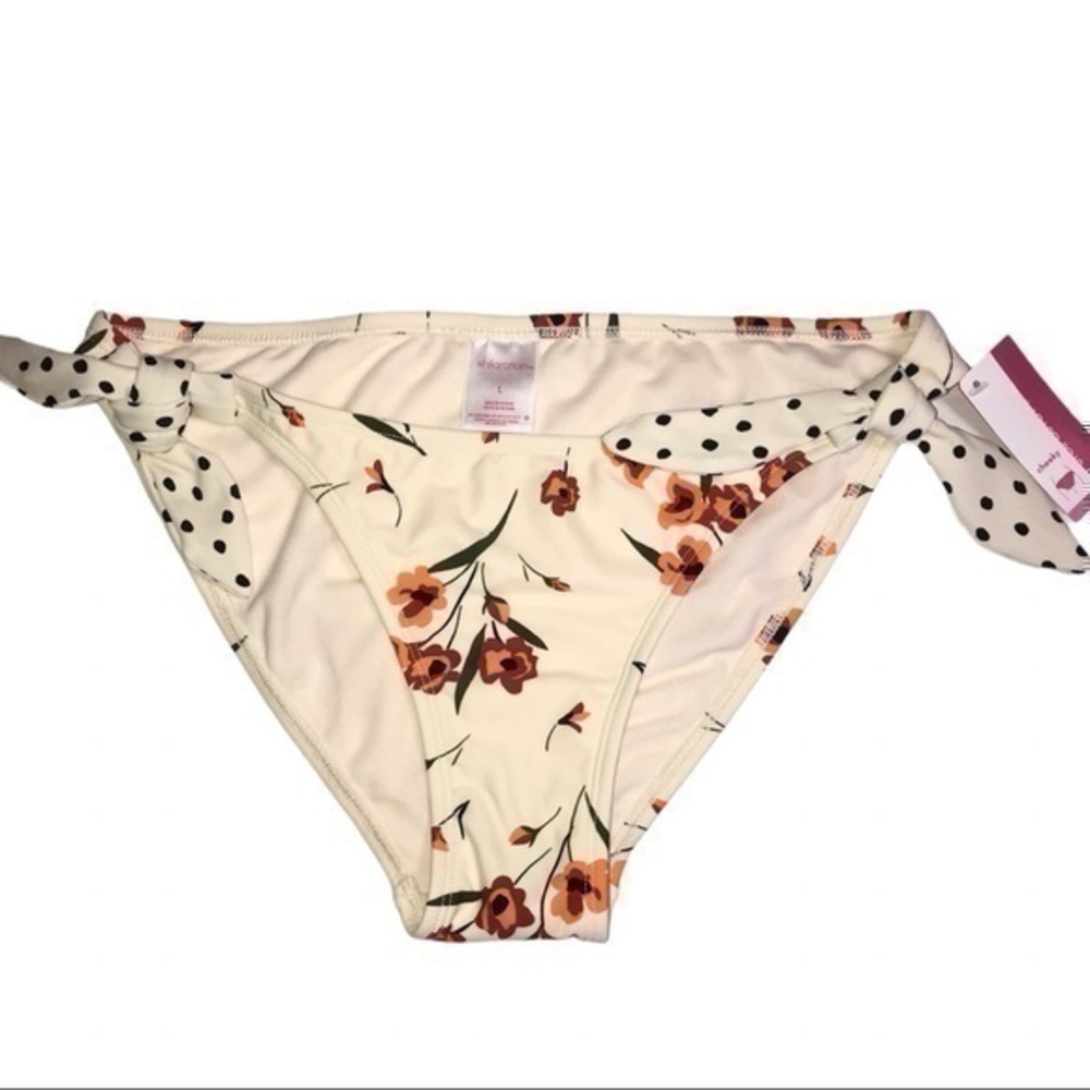 Xhilaration Floral Bikini Bottom - Size Large